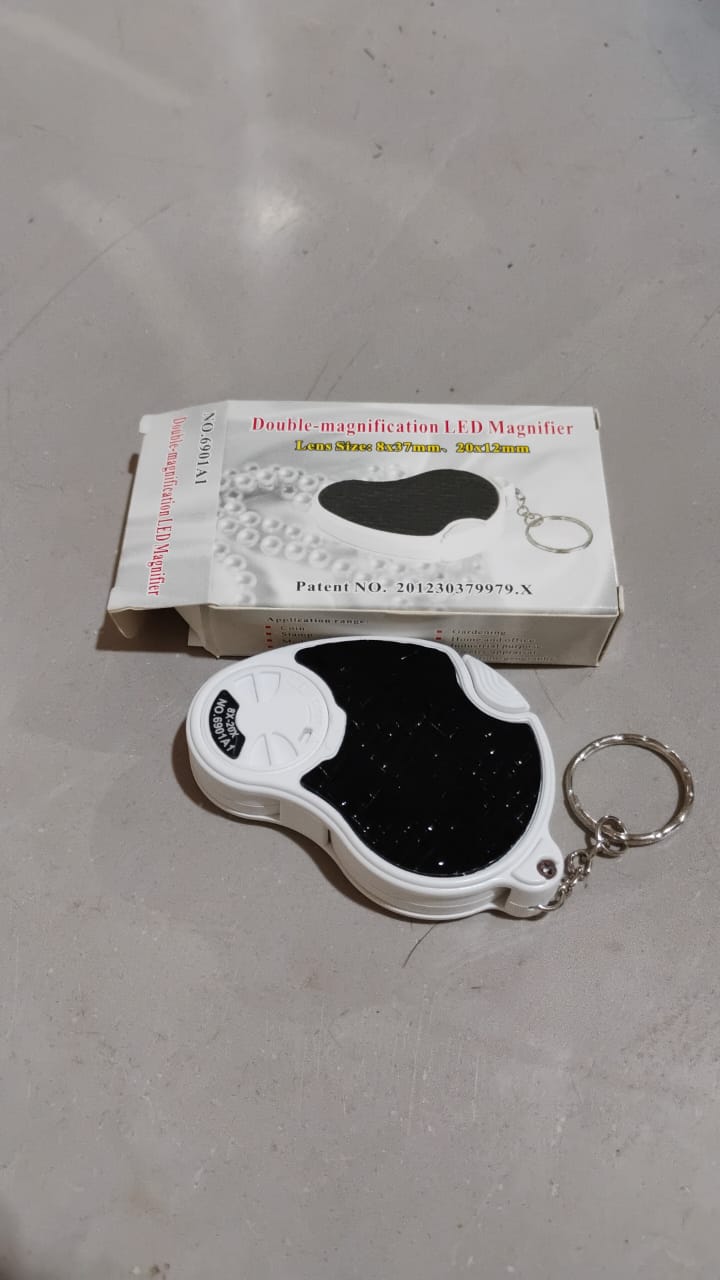 Double-magnification Led Magnifiers With Light (1 Pc  Small) Double-magnification Led Magnifiers With Light (1 Pc  Small)